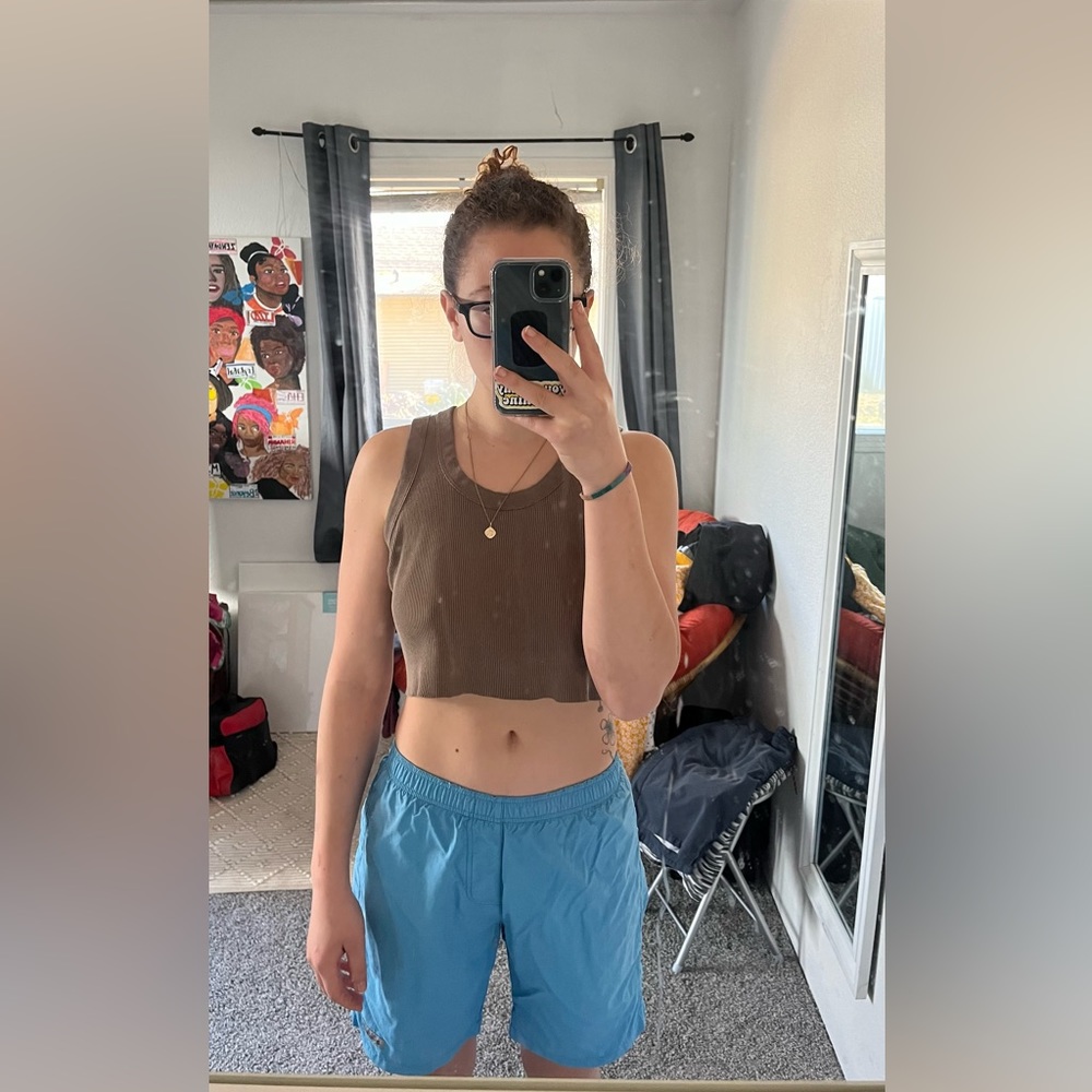 Columbia baby blue cotton mens swim shorts